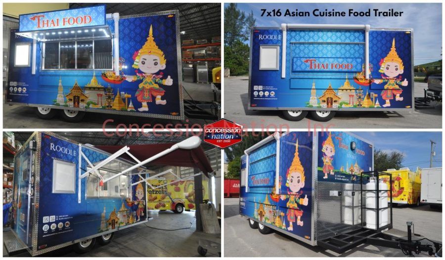 7x16 Asian Cuisine Food Trailer_Thai Food Roodle