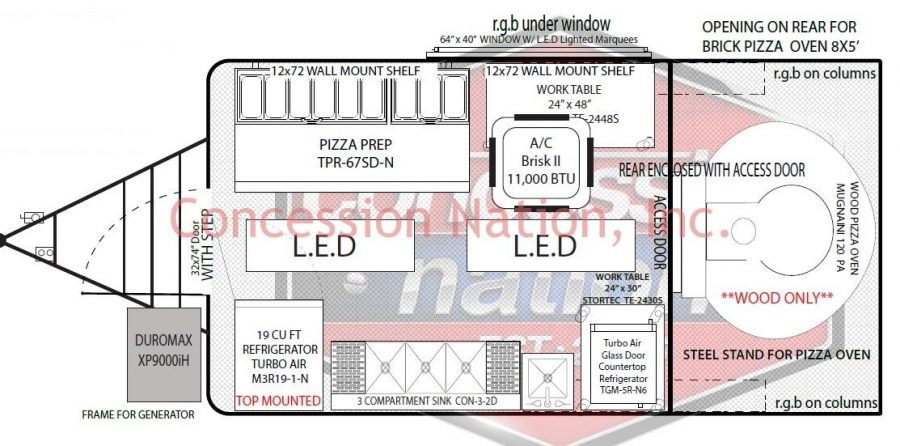 DOP Pizza_8x16 wood fired pizza trailer
