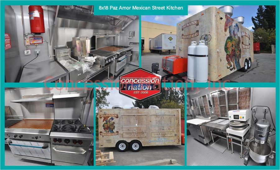 8x18 Paz Amor Mexican Street Kitchen Taco Truck