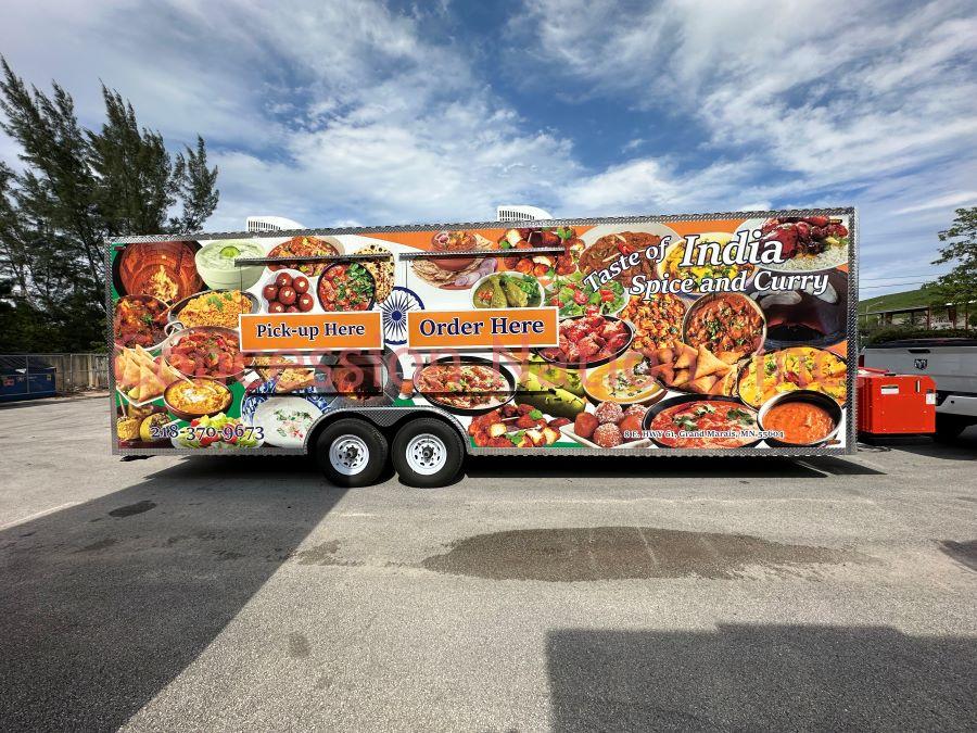 8x26 Taste of India buy concession trailer | 8x26 Taste of India Spice and Curry