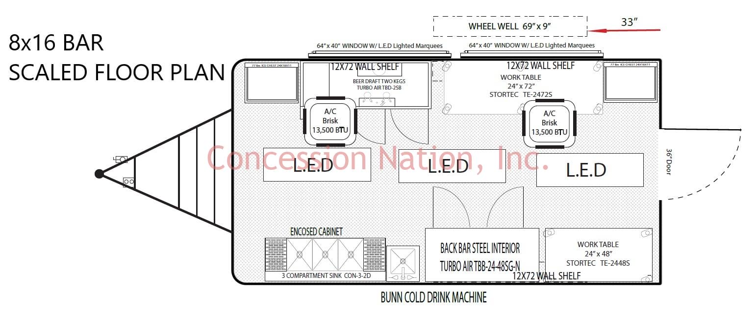 8x16 Concession Trailers For Sale | concession trailer