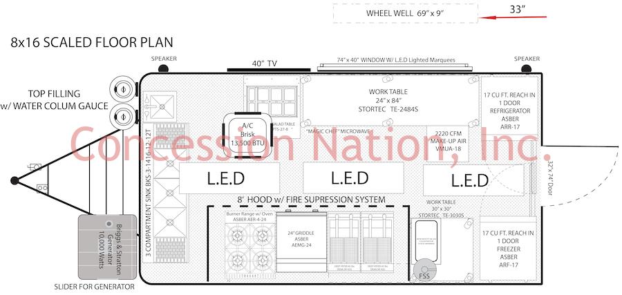 8x16 Floor Plan