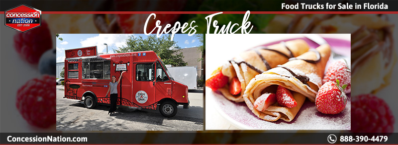Food Trucks For Sale in Florida_Crepes Truck