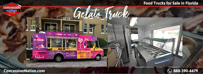 Food Trucks For Sale in Florida_Gelato Truck