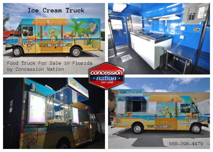 Custom Food Trailers | ice cream trailer for sale
