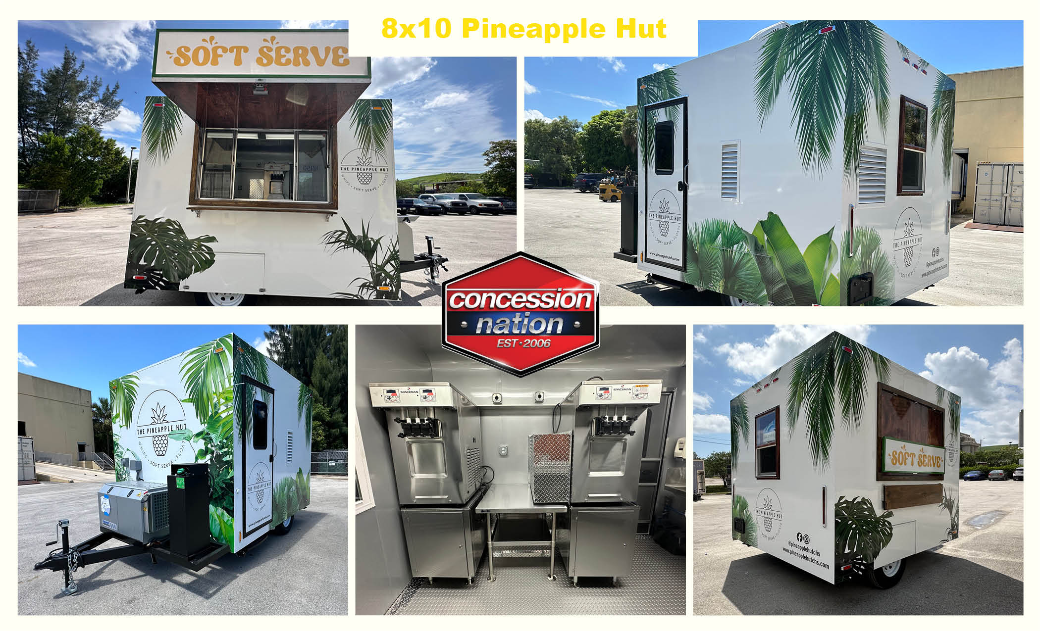 build a food trailer| 8x10 Pineapple Hut